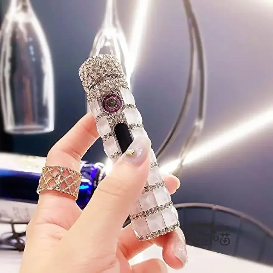 Camping Cooking Candle - 女性用USB充電式デュアルアークプラズマライター、防風クール電気ライター、屋外キャンドル花火料理キャンプ用