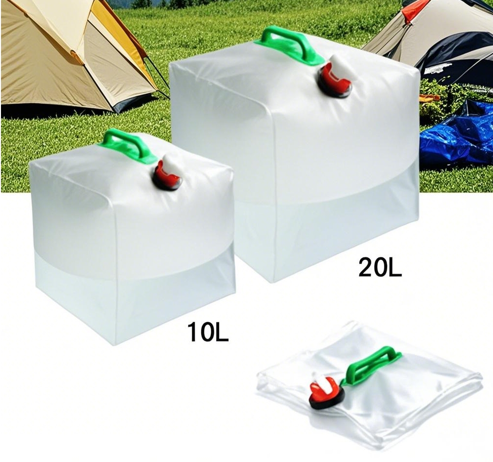 Camping Cooking Pot Large - 屋外折りたたみウォーターバッグ大容量ポータブルウォーターバッグキャンプ用品用品プラスチックバケツビッグコンテナケトル