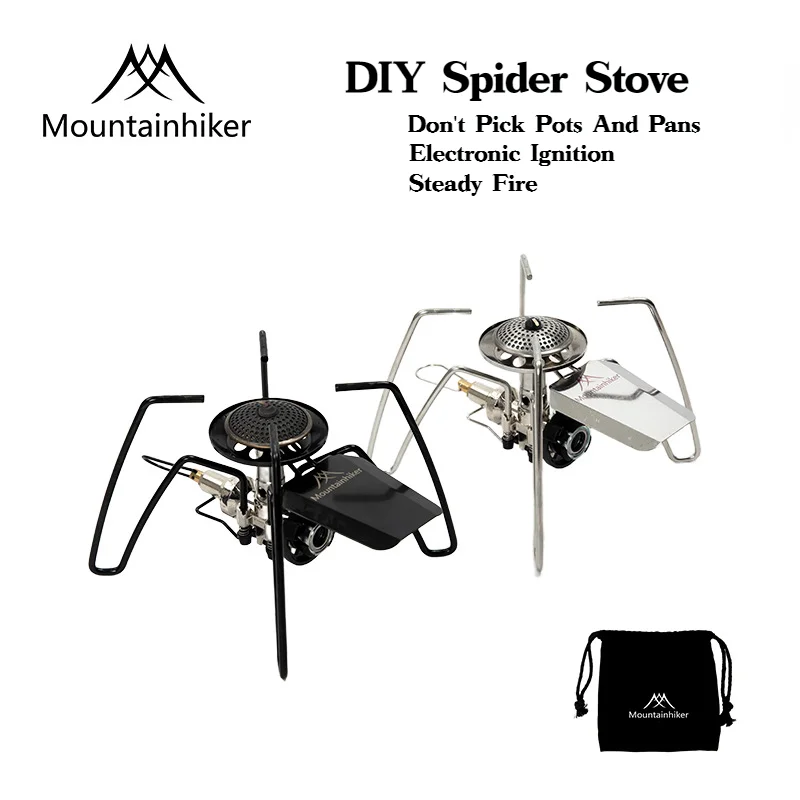 Camping Cooking Grate - 登山家の折りたたみ式スパイダーストーブ、ポータブルステンレス鋼ストーブバーナー、軽量サバイバルツール、観光ピクニックハイキング、屋外