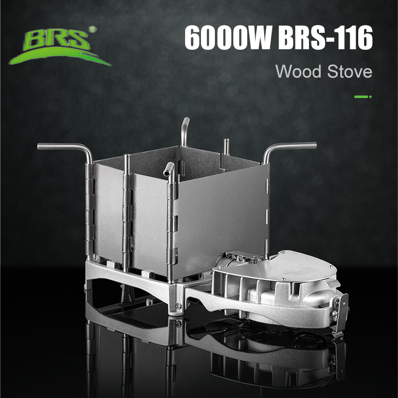 Camping Cooking Grate - Brs-折りたたみ式屋外薪ストーブ、軽量薪炉、炭調理器、バーベキュー電子ブロワー、6000w、BRS-116