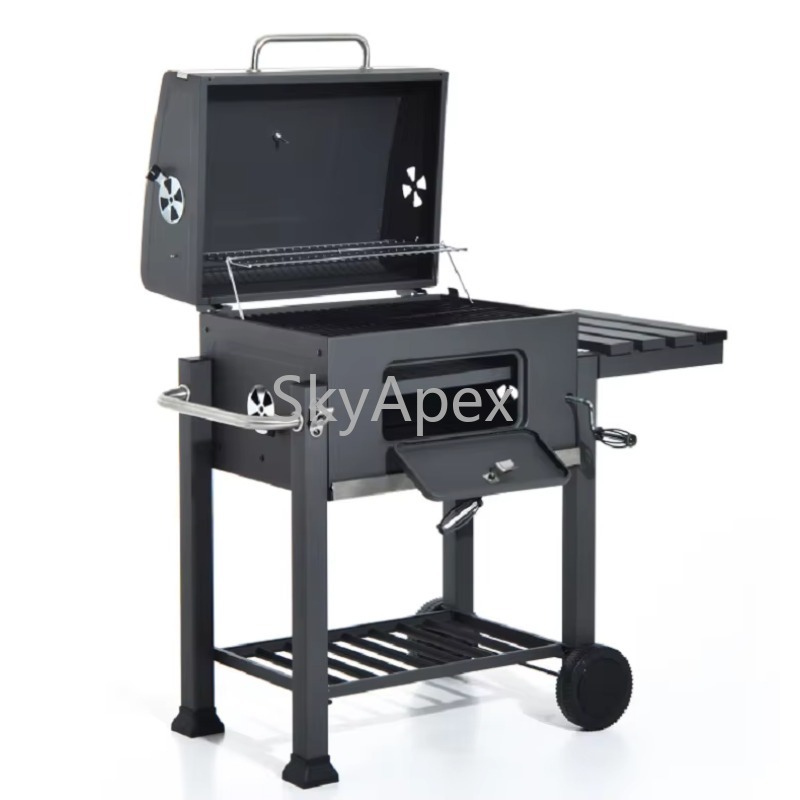 家庭用屋外パティオ裏庭調理ワゴン炭火バーベキューグリル高熱保 - Camping Cooking Easy のレビューと価格