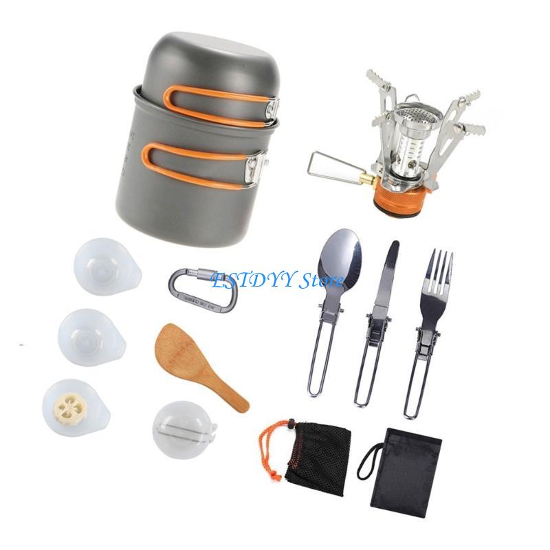 G6DE キャンプ調理器具キット アウトドア ガスバーナー  - Camping Cooking Easy のレビューと価格