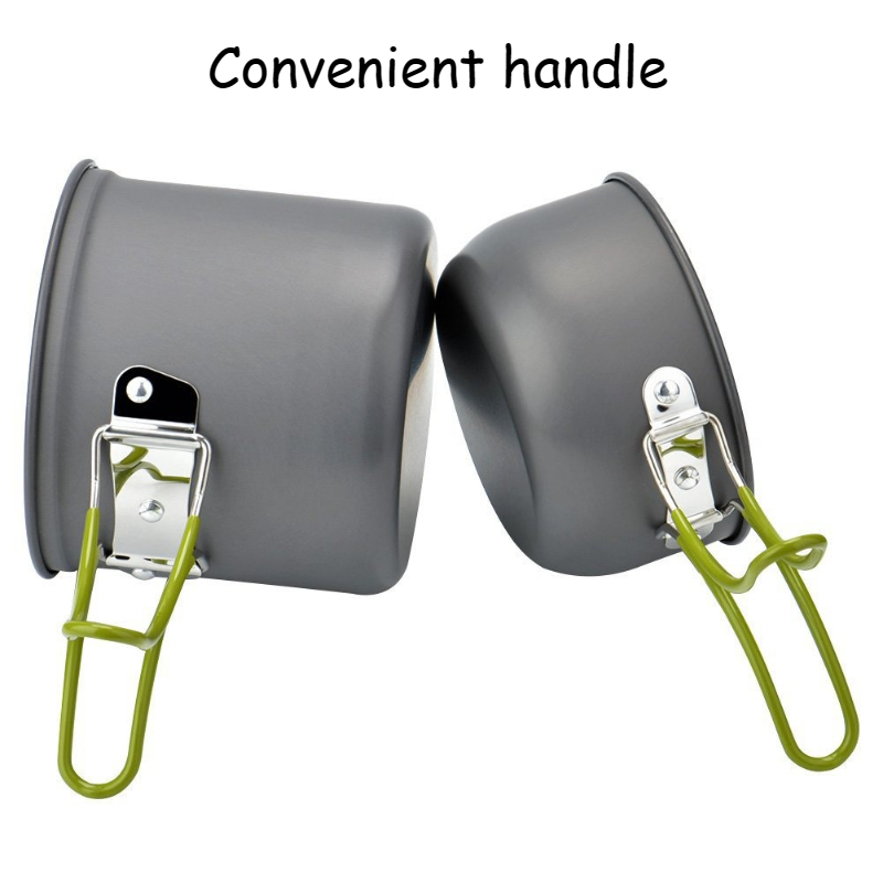 屋外ポータブルキャンプ調理器具高温耐性軽量調理鍋セットお手入 - Camping Cooking Easy のレビューと価格