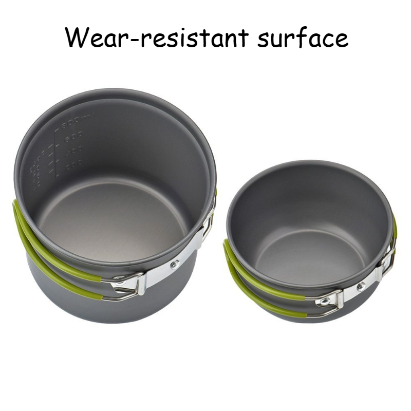 屋外ポータブルキャンプ調理器具高温耐性軽量調理鍋セットお手入 - Camping Cooking Easy のレビューと価格
