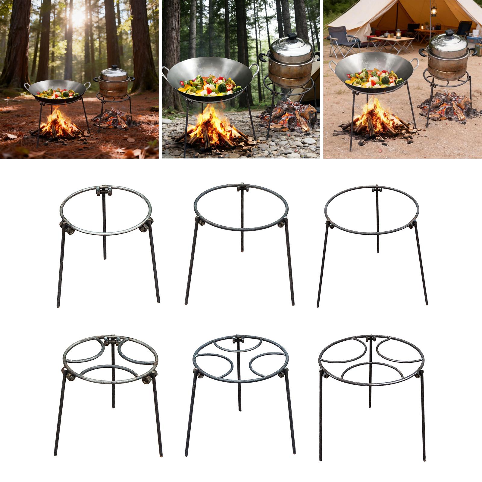 キャンプファイヤー三脚、ダッチオーブン多目的中華鍋ホルダー、 - Camping Cooking Grate のレビューと価格