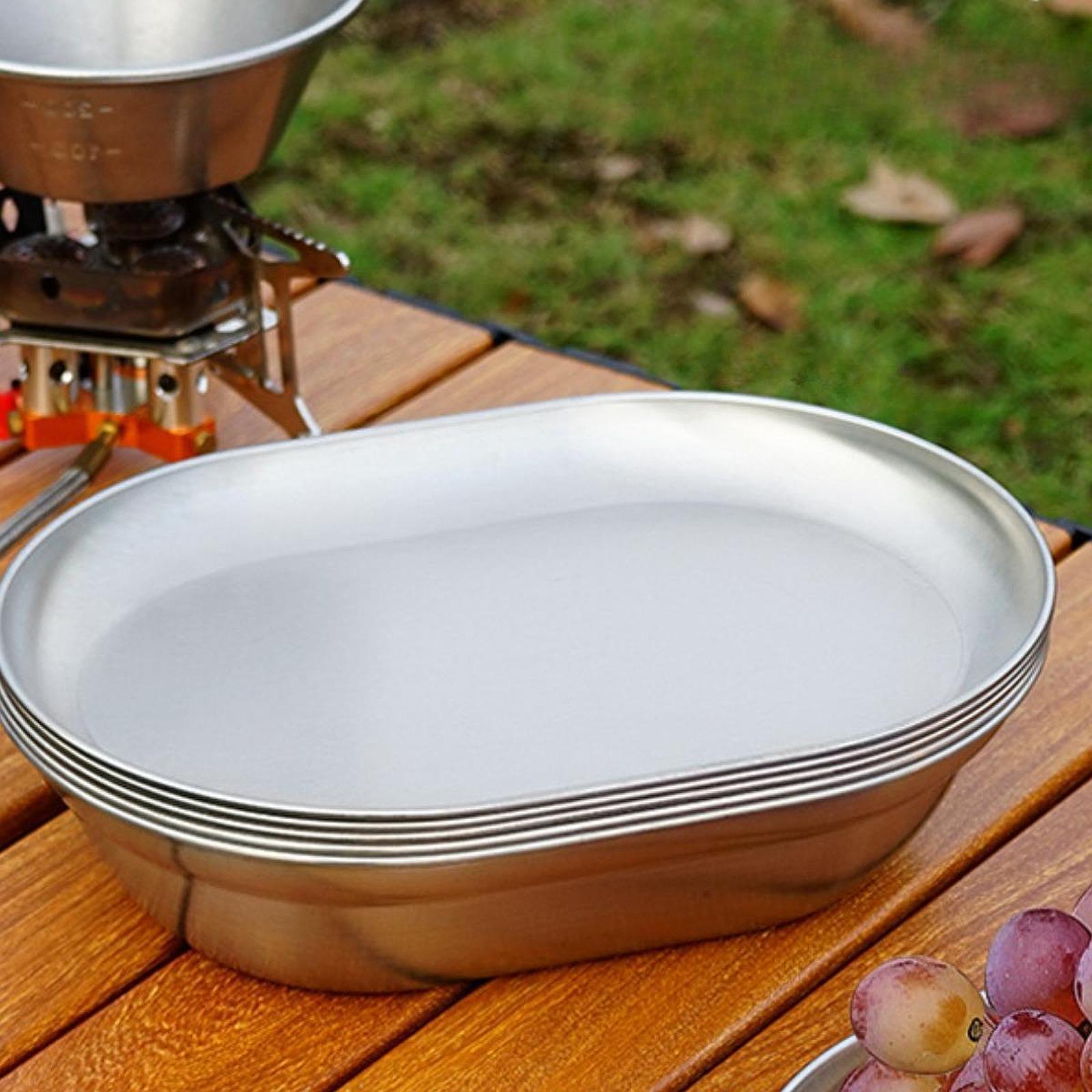 アウトドア用ステンレス製キャンププレート、お手入れ簡単な調理 - Camping Cooking Easy のレビューと価格