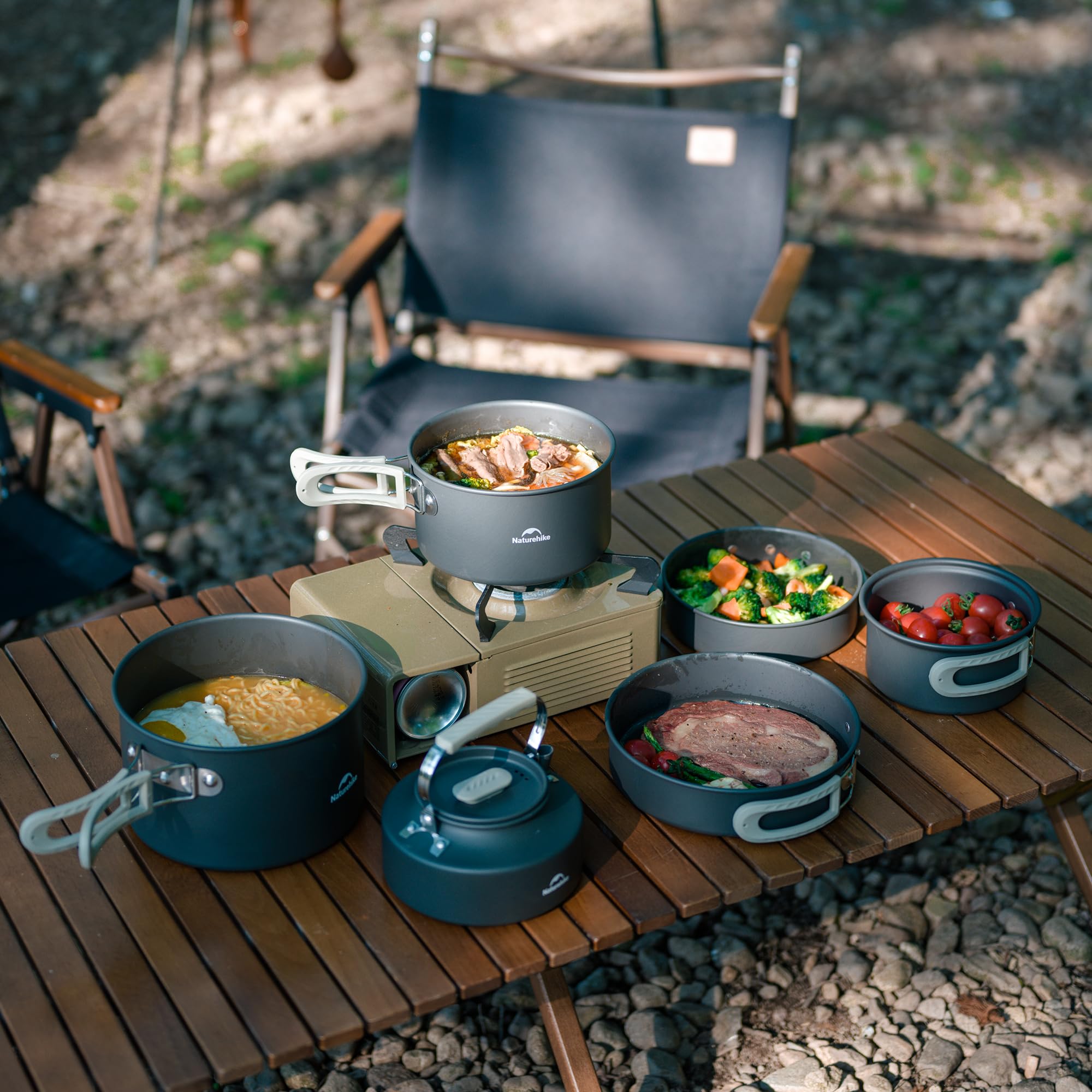 Naturehike キャンプ用スープポット調理器具 蓋付き - Camping Cooking Pot Large のレビューと価格