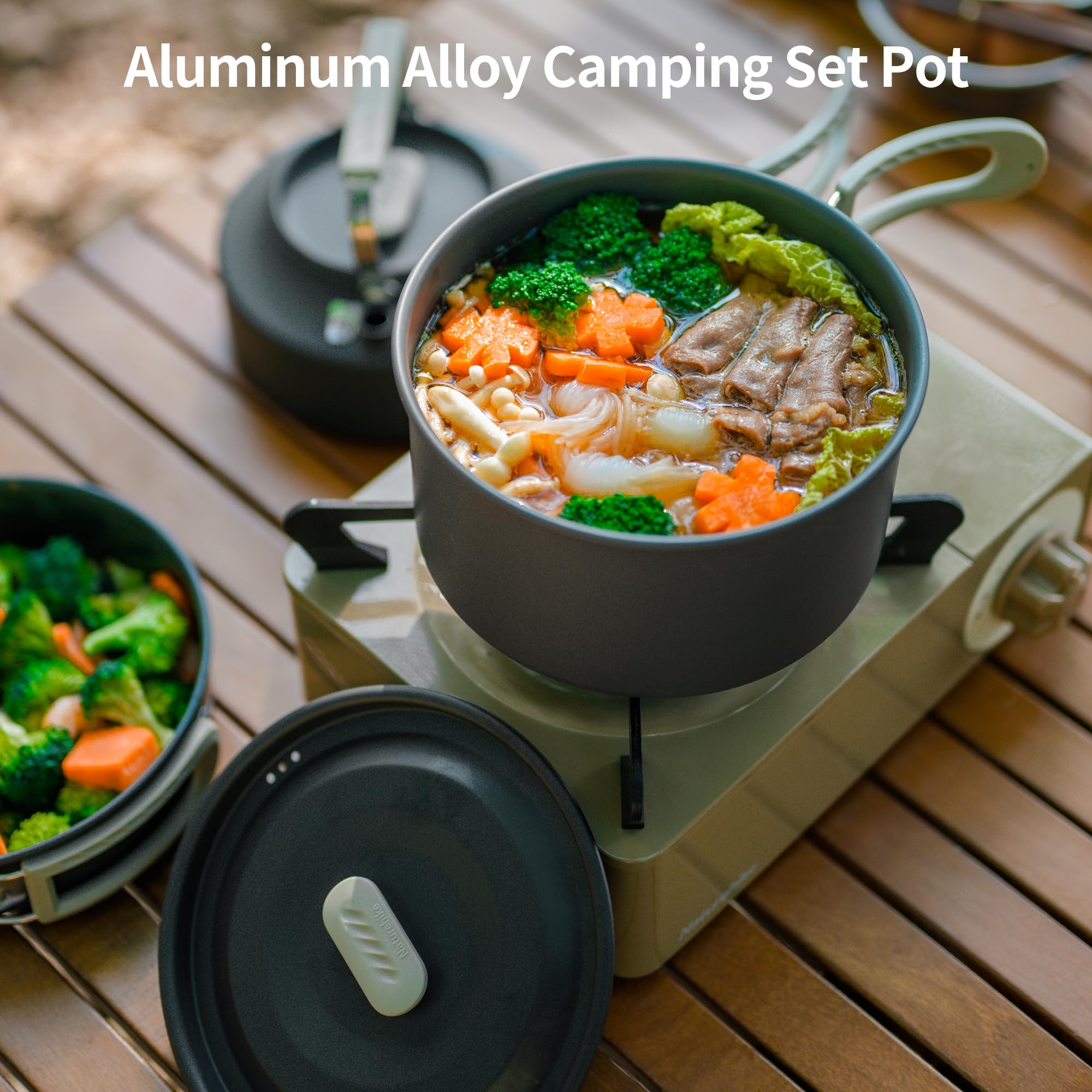 Naturehike キャンプ用スープポット調理器具 蓋付き - Camping Cooking Pot Large のレビューと価格