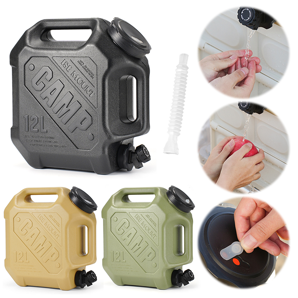 12L キャンプ用ウォータージャグ 蛇口付き 水貯蔵容器 大 - Camping Cooking Pot Large のレビューと価格