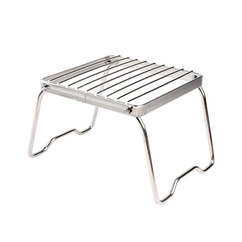 屋外ステンレス鋼ストーブホルダーキャンプポータブル折りたたみ - Camping Cooking Grate のレビューと価格