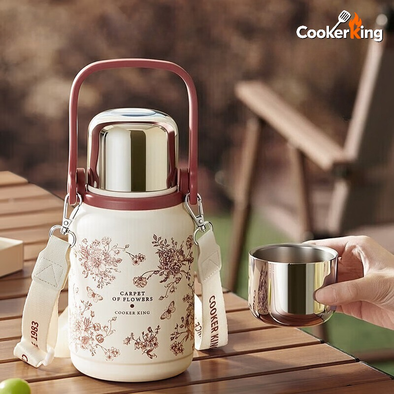 クッカーキング 800ml ハンドヘルドサーモス 316/3 - Camping Cooking Pot Large のレビューと価格