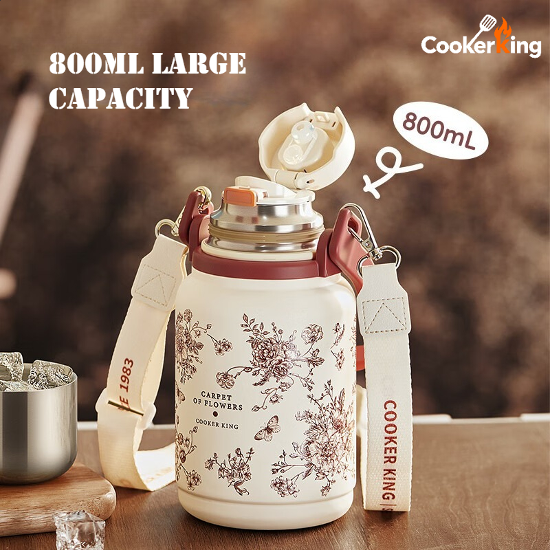 クッカーキング 800ml ハンドヘルドサーモス 316/3 - Camping Cooking Pot Large のレビューと価格