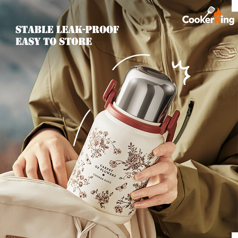 クッカーキング 800ml ハンドヘルドサーモス 316/3 - Camping Cooking Pot Large のレビューと価格