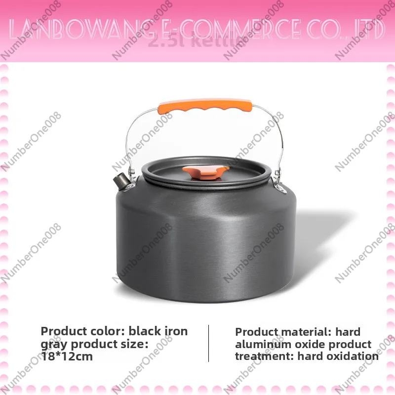 キャンプケトルポータブル大容量ステンレス鋼コーヒーティーポッ - Camping Cooking Pot Large のレビューと価格