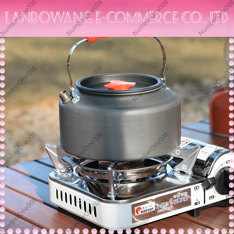 キャンプケトルポータブル大容量ステンレス鋼コーヒーティーポッ - Camping Cooking Pot Large のレビューと価格