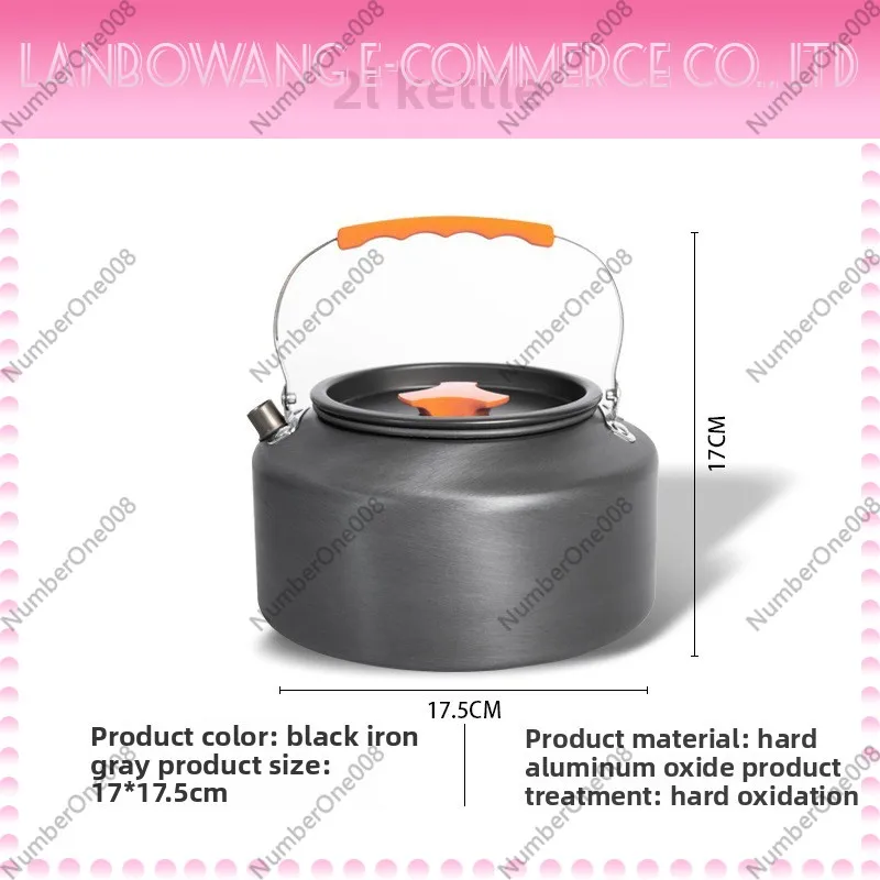キャンプケトルポータブル大容量ステンレス鋼コーヒーティーポッ - Camping Cooking Pot Large のレビューと価格