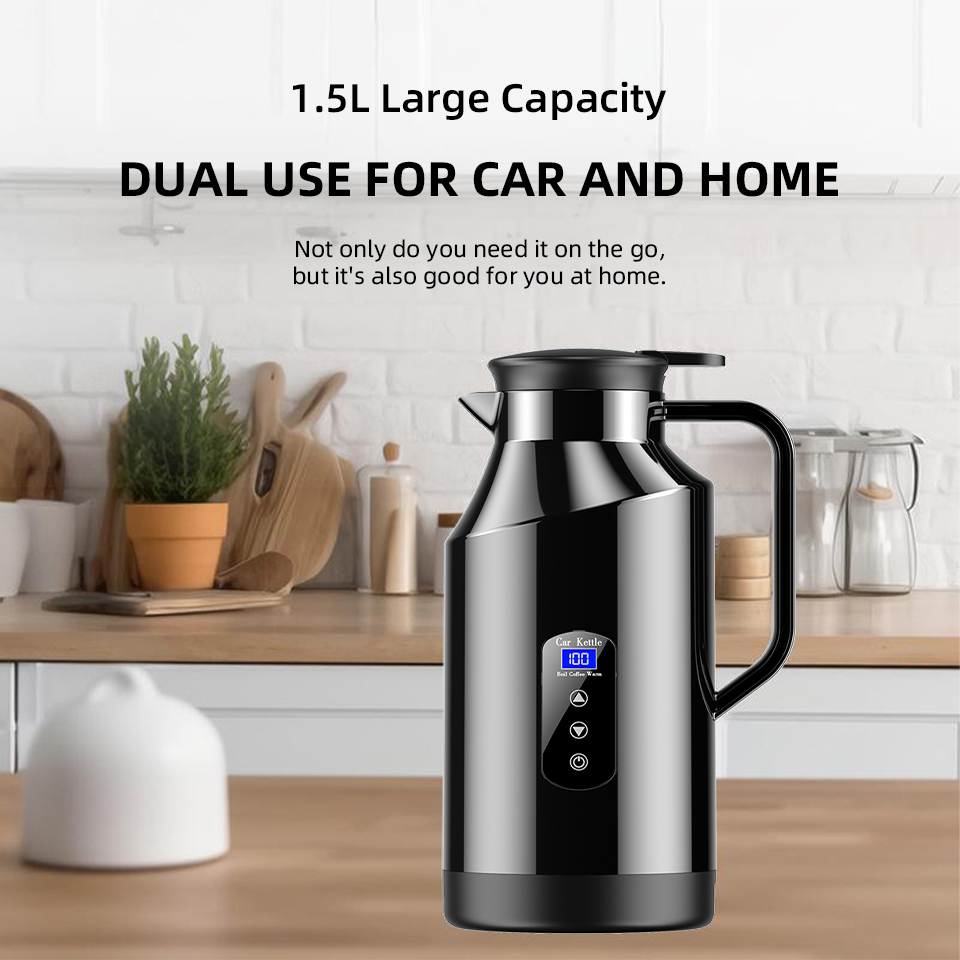 ヤナセ 1500ML 大容量 車載電気ケトル ポータブル 1 - Camping Cooking Pot Large のレビューと価格