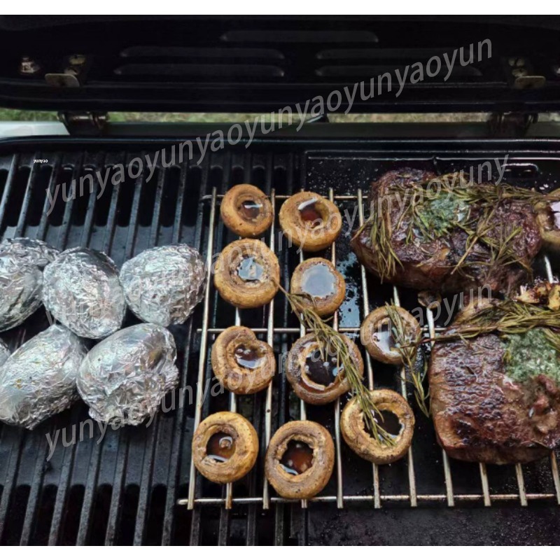 ポータブル折りたたみ式屋外キャンプグリルパティオバーベキュー - Camping Cooking Easy のレビューと価格