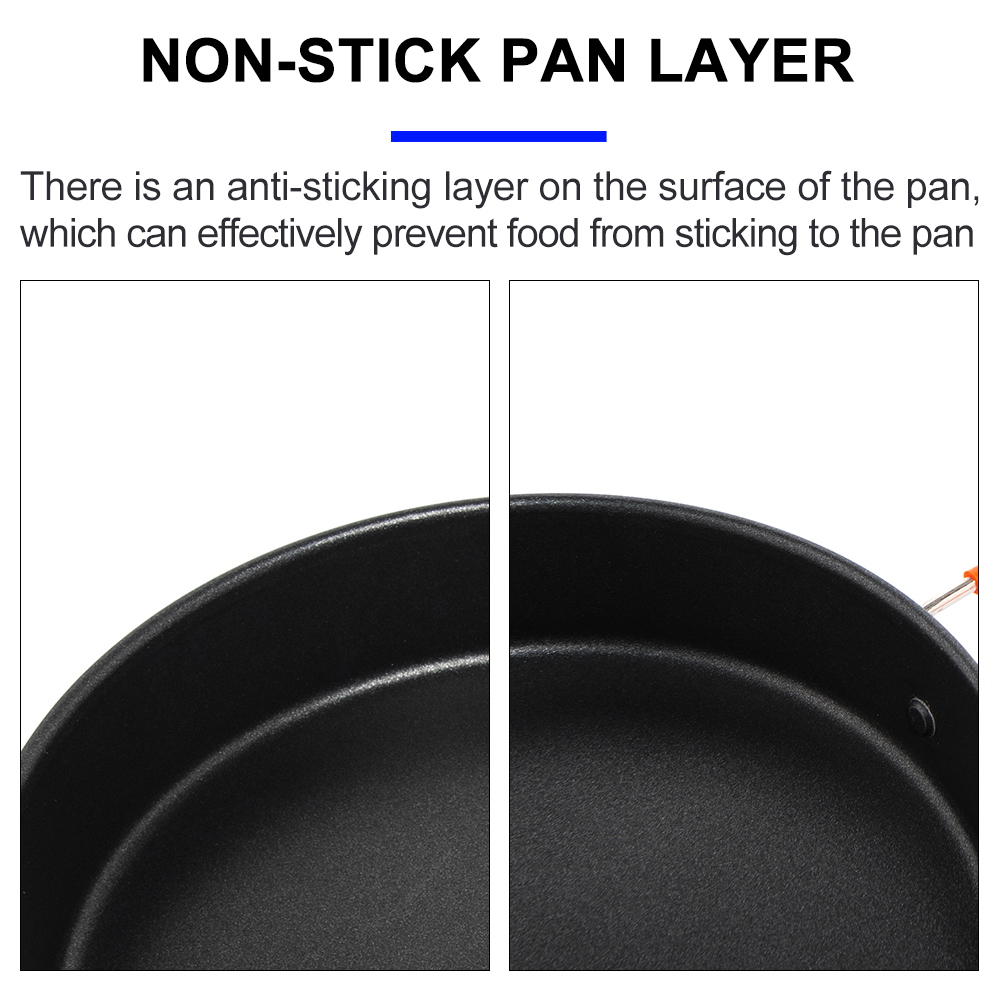 ワイドアのキャンプの饗宴焦げ付き防止鍋鍋ボウル超軽量プレート - Camping Cooking Candle のレビューと価格