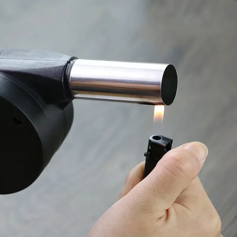 ポータブルハンドクランクファン、エアブロワー、手動バーベキュ - Camping Cooking Candle のレビューと価格