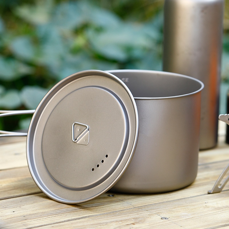 屋外吊り下げ式スープポット大容量キャンプピクニックポータブル - Camping Cooking Pot Large のレビューと価格