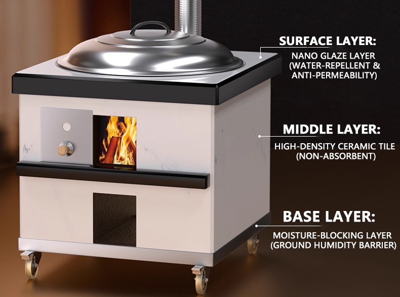 JT001 中国製 セラミック製 多機能 移動式 簡単清掃  - Camping Cooking Easy のレビューと価格