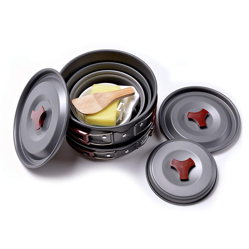 アウトドア キャンプ調理器具キット ノンスティック キャンプ - Camping Cooking Candle のレビューと価格