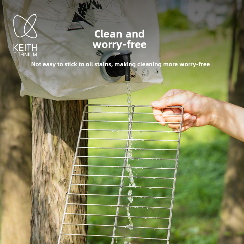 KEITH 純チタン バーベキュー グリルネット 超軽量 キ - Camping Cooking Easy のレビューと価格