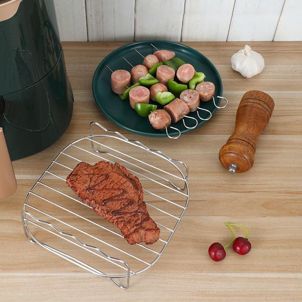 エアフライヤーオーブン用エアフライヤーラック、多目的ステンレ - Camping Cooking Grate のレビューと価格