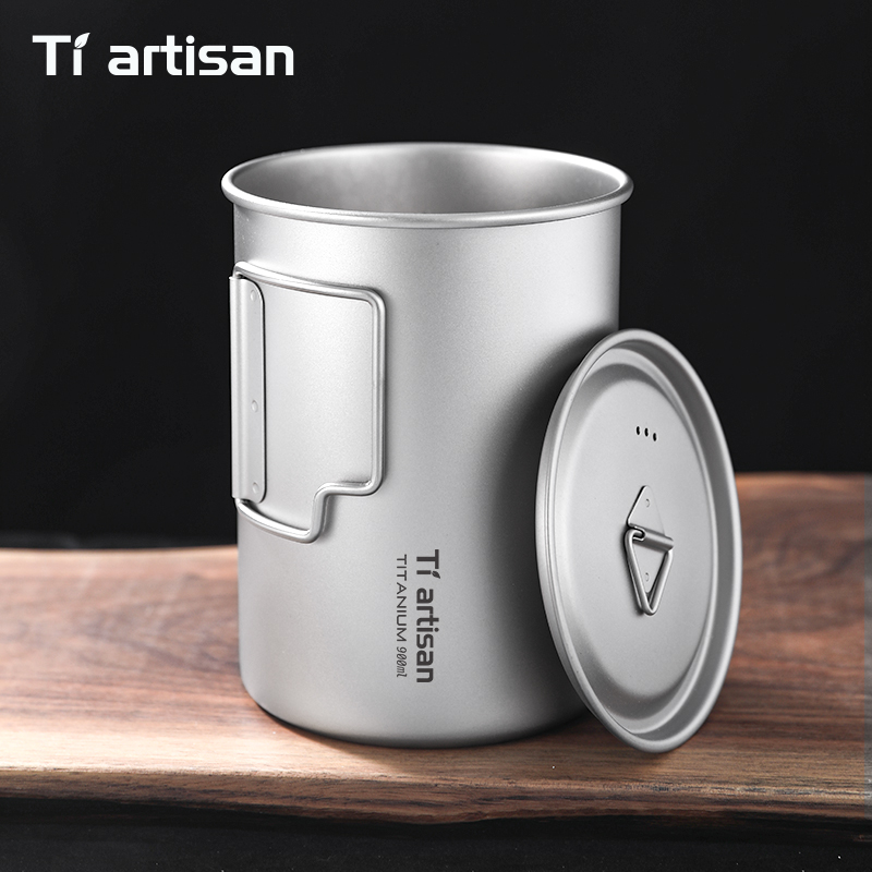 Tiartisan 750ml/900ml チタン製折りたた - Camping Cooking Pot Large のレビューと価格