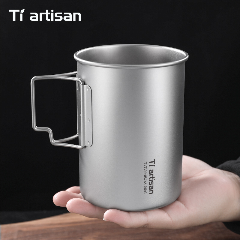 Tiartisan 750ml/900ml チタン製折りたた - Camping Cooking Pot Large のレビューと価格
