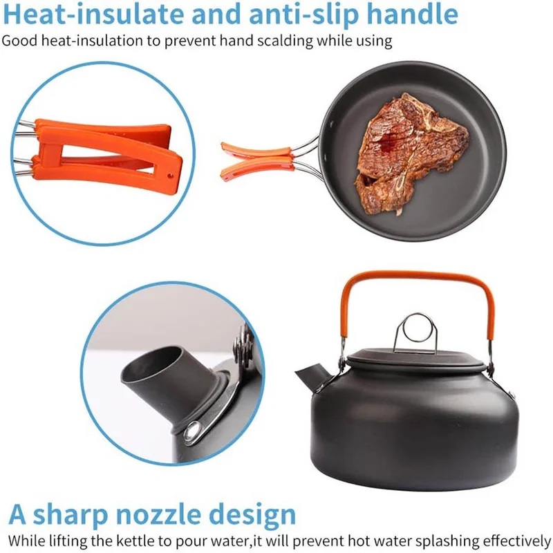 キャンプクッキングセット キャンプ調理器具 旅行用食器 アウ - Camping Cooking Candle のレビューと価格